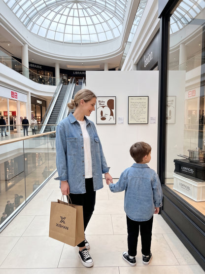 Veste en Jean Look Mère et fille