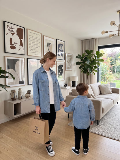 Veste en Jean Look Mère et fille